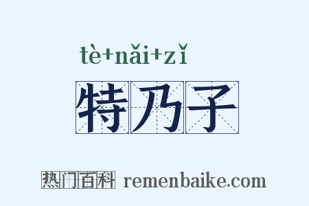 特乃子是什么意思的图片